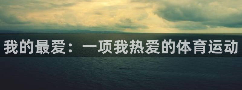 一竞技官网下载注册:我的最爱:一项我热爱的体育运动