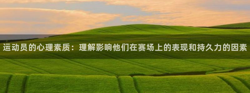 一竞技官网下载官方客服电话:运动员的心理素质:理解影响他们在